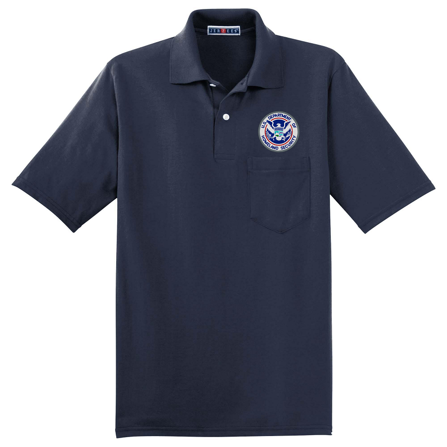 (image for) Department of Homeland Security Pocket Polo 50/50 Embroidered